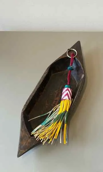 Tuareg Leather Strip Key Fob
