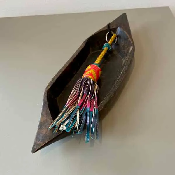 Tuareg Leather Strip Key Fob
