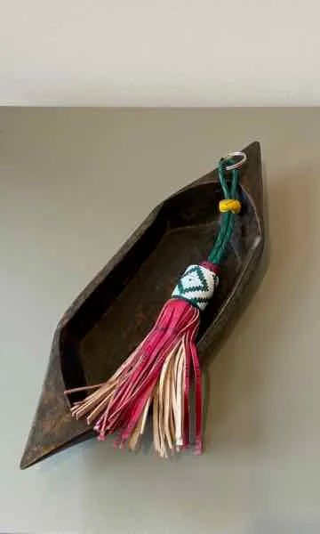 Tuareg Leather Strip Key Fob
