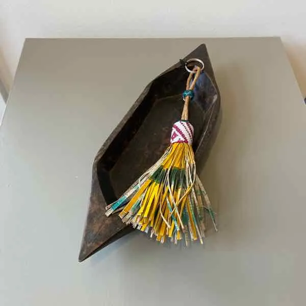Tuareg Leather Strip Key Fob