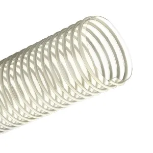 Tubo Antiurto per Aspirazione Aria e Sostanze per Industria Alimentare con Spirale in PVC Ø int. 30 mm