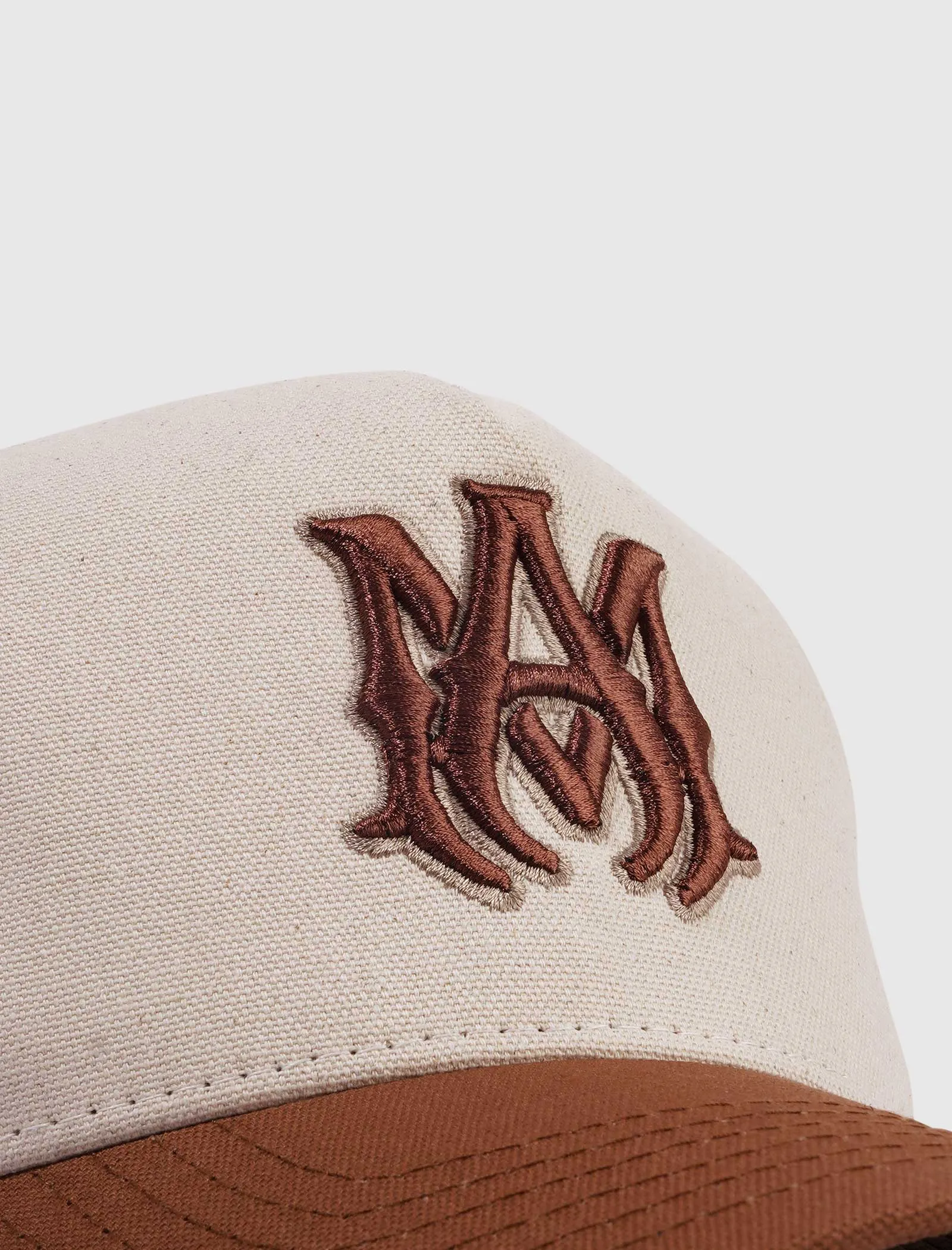 TWO TONE MA TRUCKER HAT "NATURAL CINNAMON"