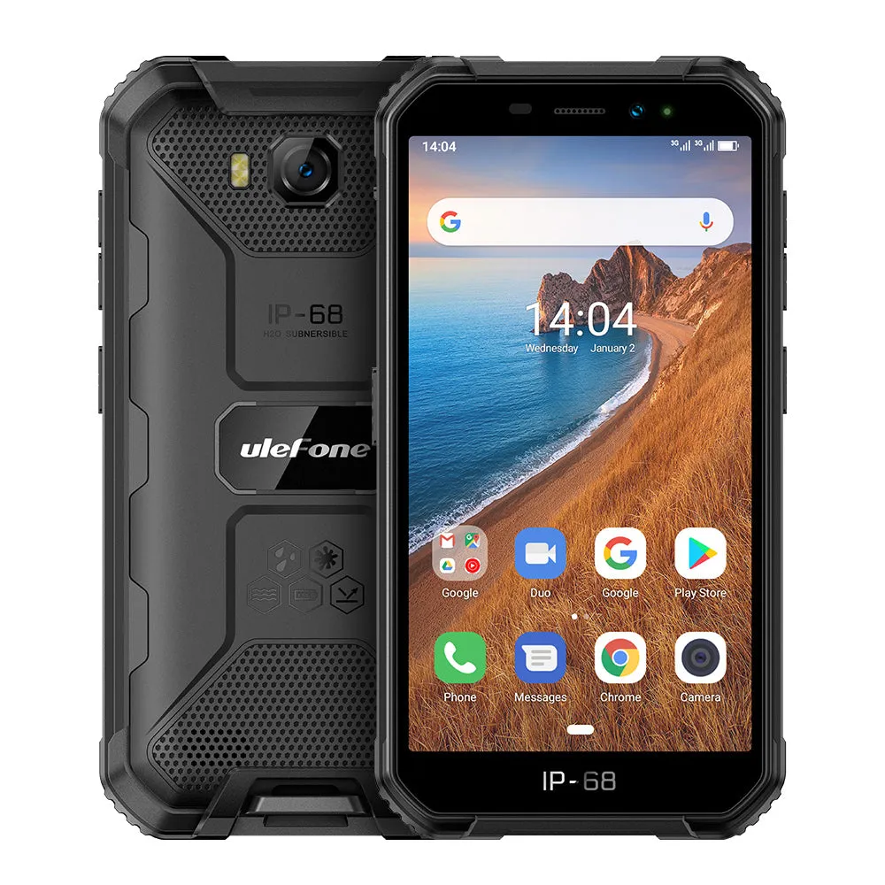 Ulefone Armor X6 Phone 5.0inch HD Screen 2G RAM 16GB ROM Memory 5MP 8MP Camera 4000mAh Battery Android 9.0 OS yellow