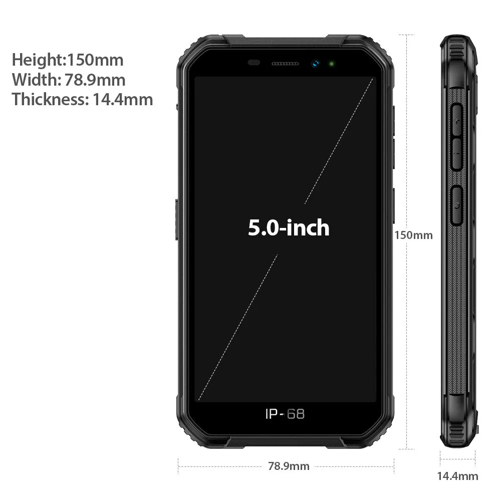 Ulefone Armor X6 Phone 5.0inch HD Screen 2G RAM 16GB ROM Memory 5MP 8MP Camera 4000mAh Battery Android 9.0 OS yellow