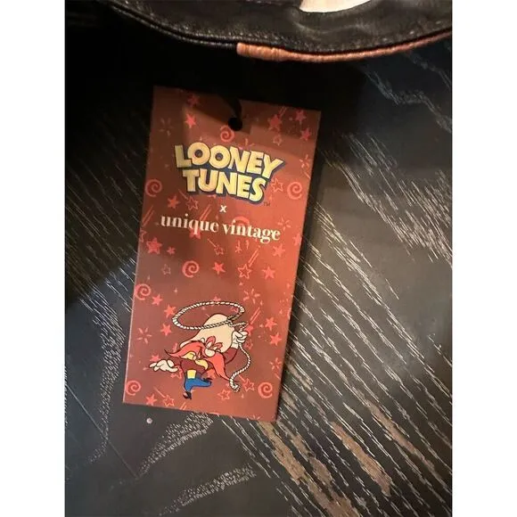 Unique Vintage Looney Tunes Yosemite Sam 'Back Off' Bomber Jacket 3XL Unisex