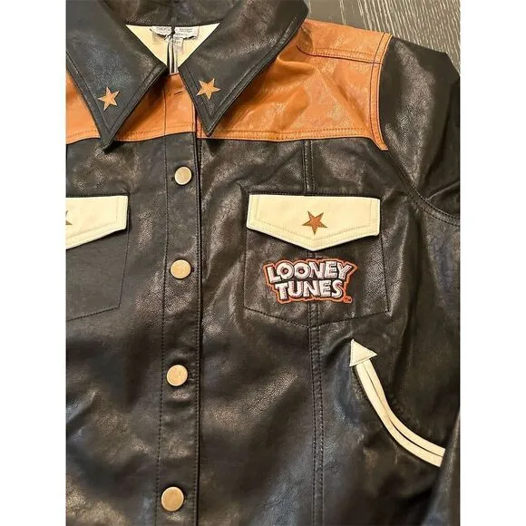Unique Vintage Looney Tunes Yosemite Sam 'Back Off' Bomber Jacket 3XL Unisex