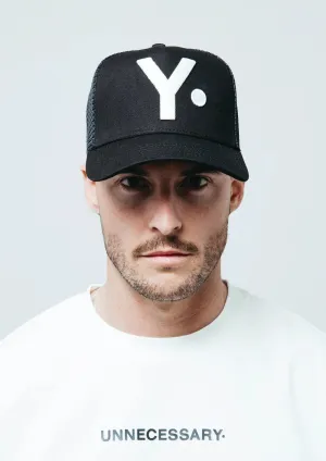 UNNECESSARY Y Trucker Cap Black
