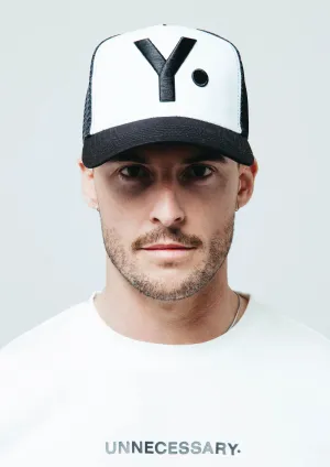 UNNECESSARY Y Trucker Cap White