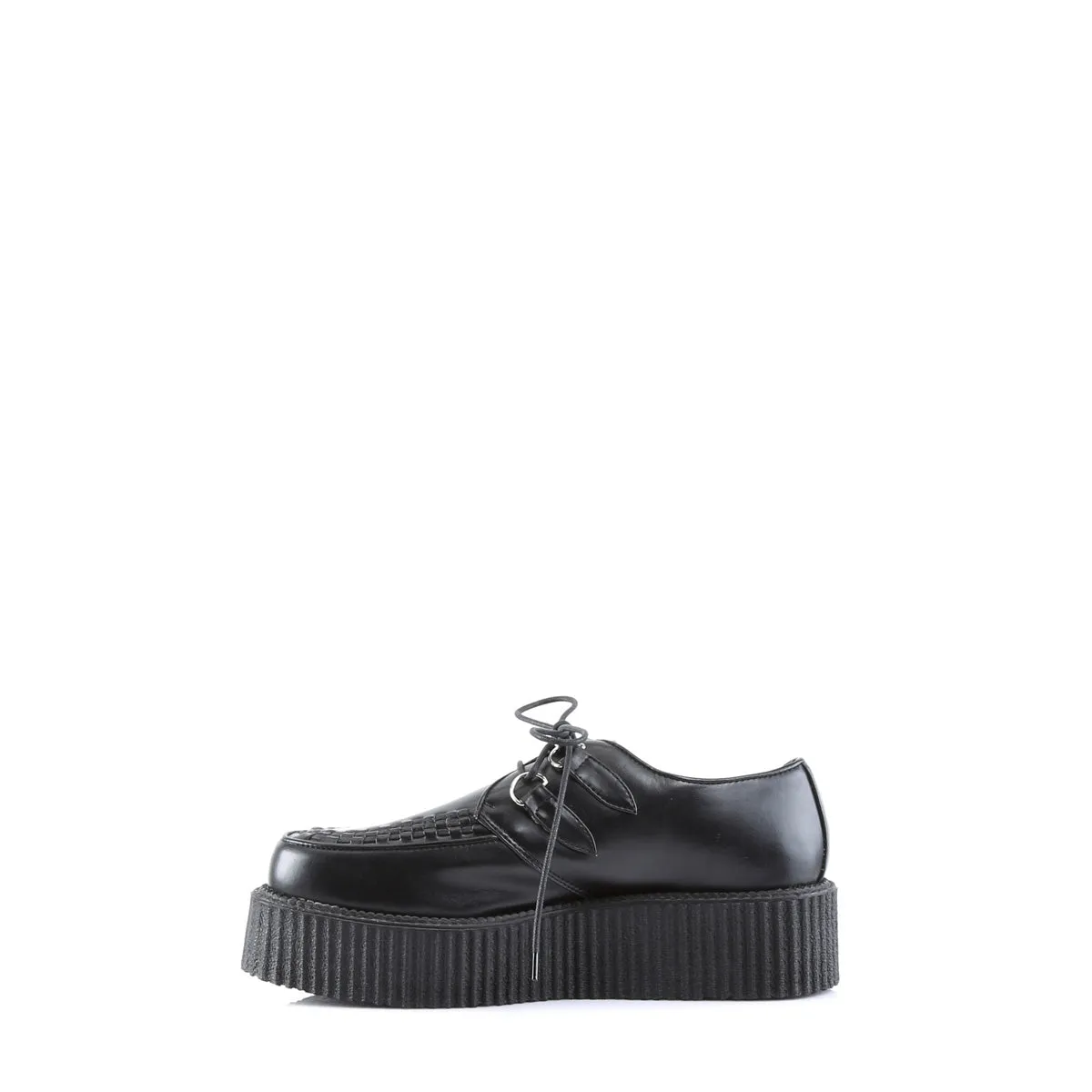 V-CREEPER-502  Black Vegan Leather