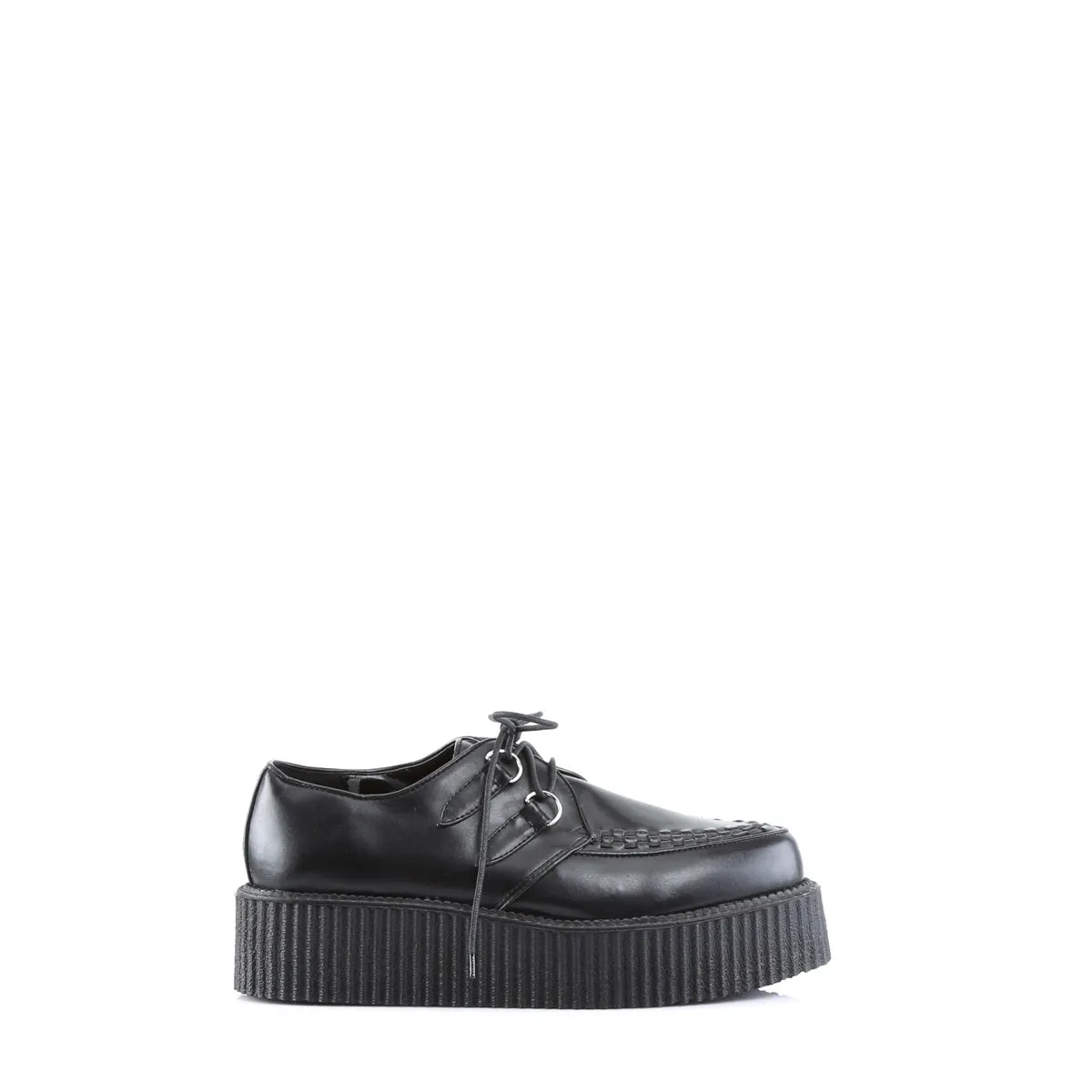 V-CREEPER-502  Black Vegan Leather