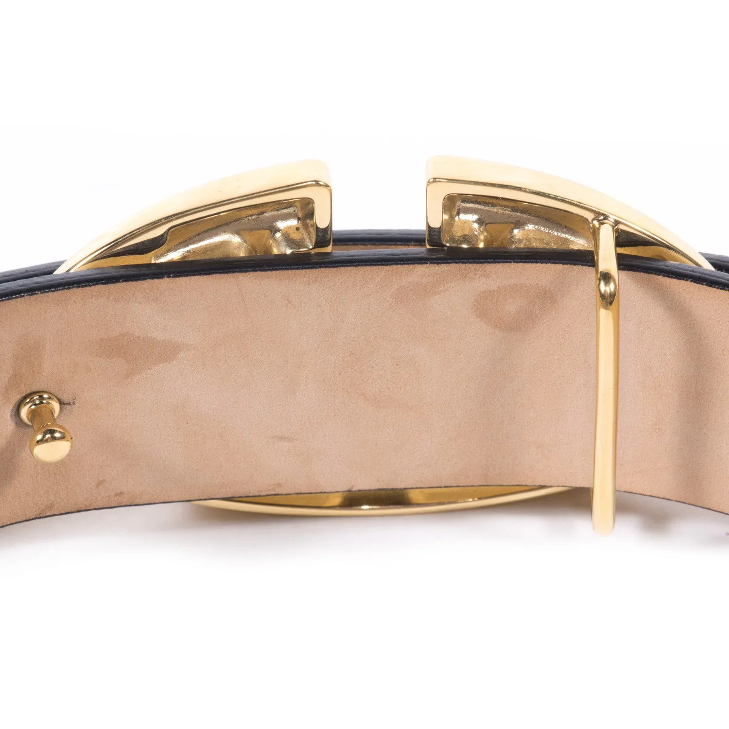 Valentino Leather Logo Belt