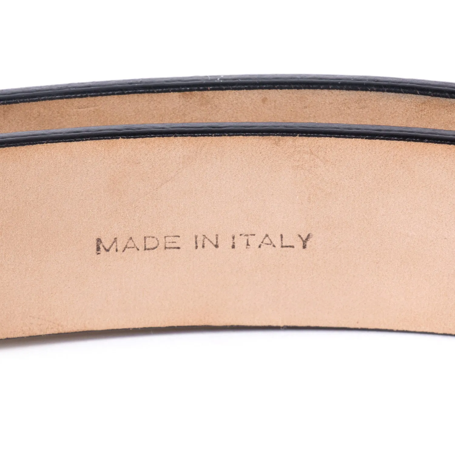Valentino Leather Logo Belt