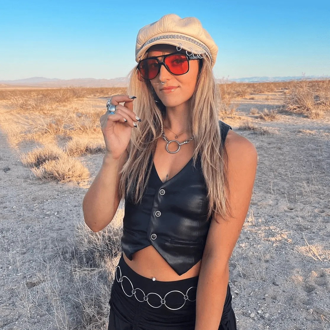 Vanilla Beige Vegan Leather Fisherman Cap