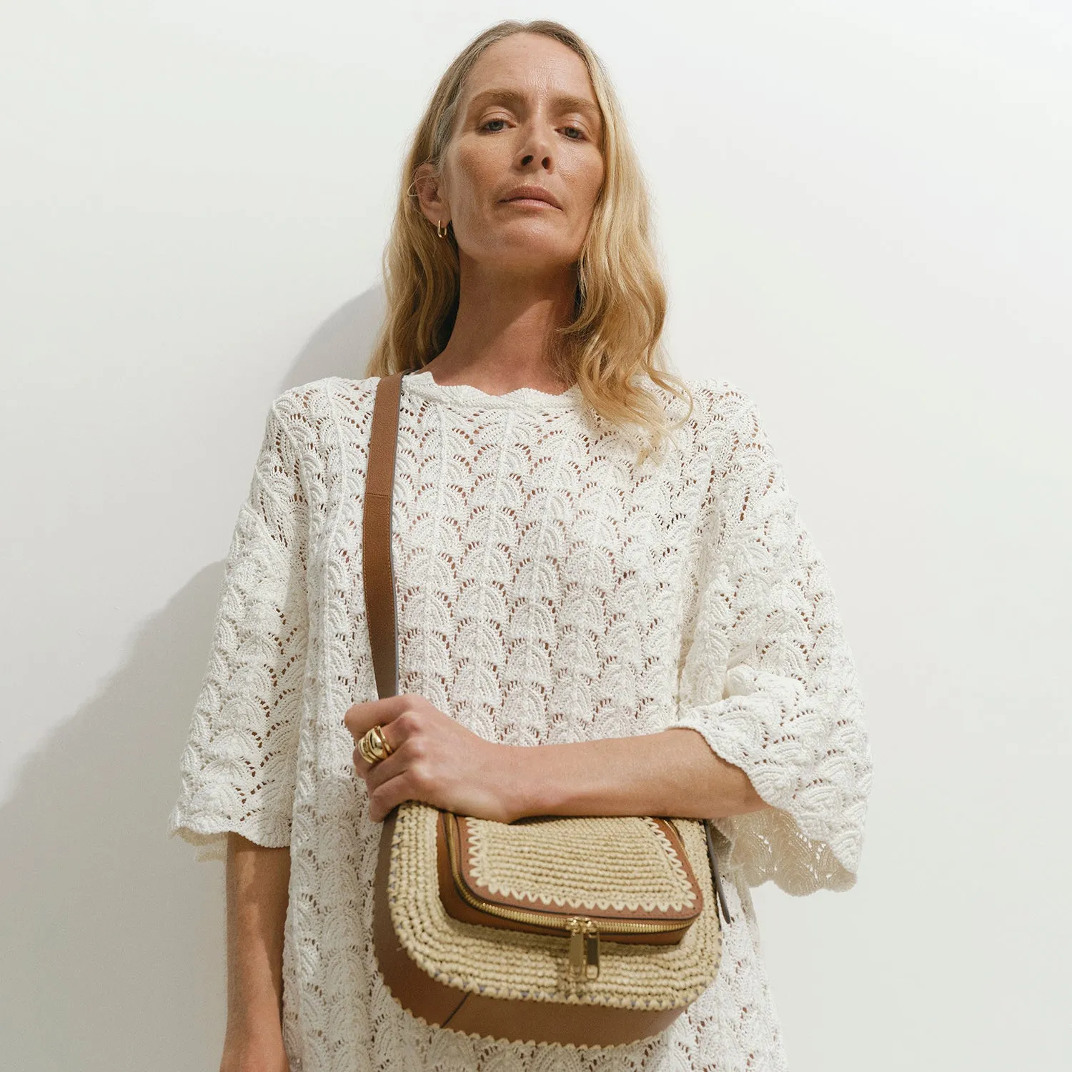 Vere Raffia Small Cross-body