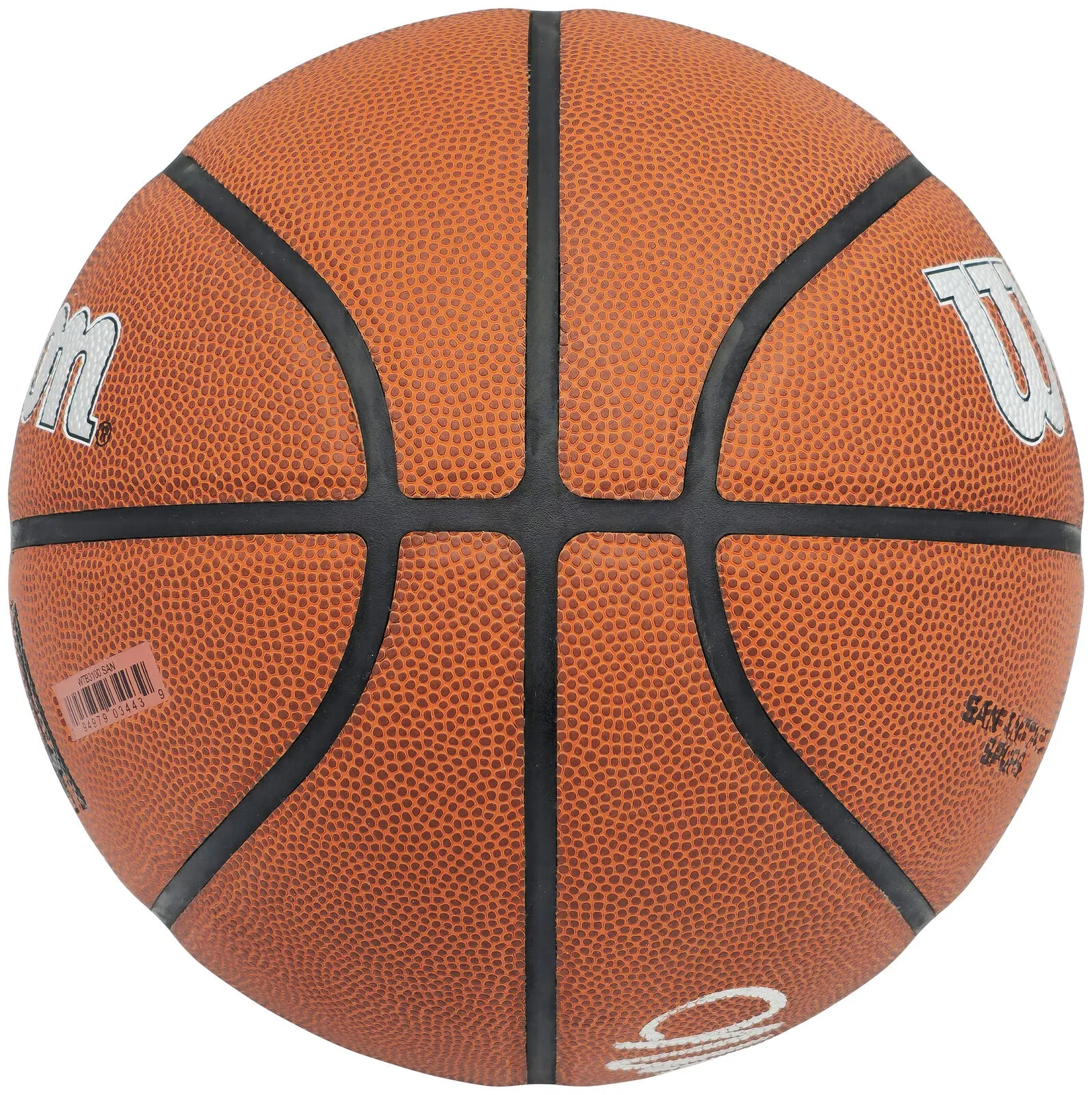 VICTOR WEMBANYAMA AUTOGRAPHED COMPOSITE LEATHER SPURS BASKETBALL FANATICS 230015