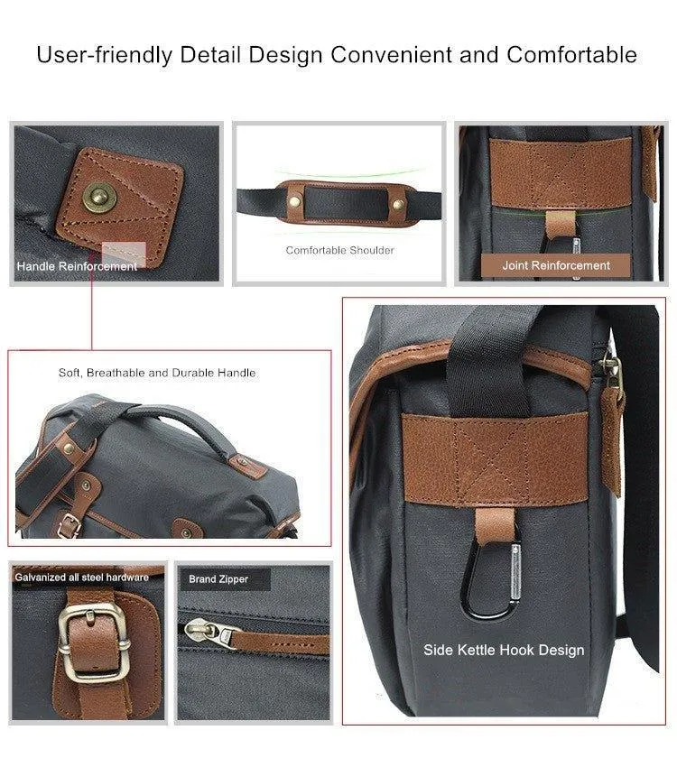 Vintage Casual Canvas Camera Bag For DSLR