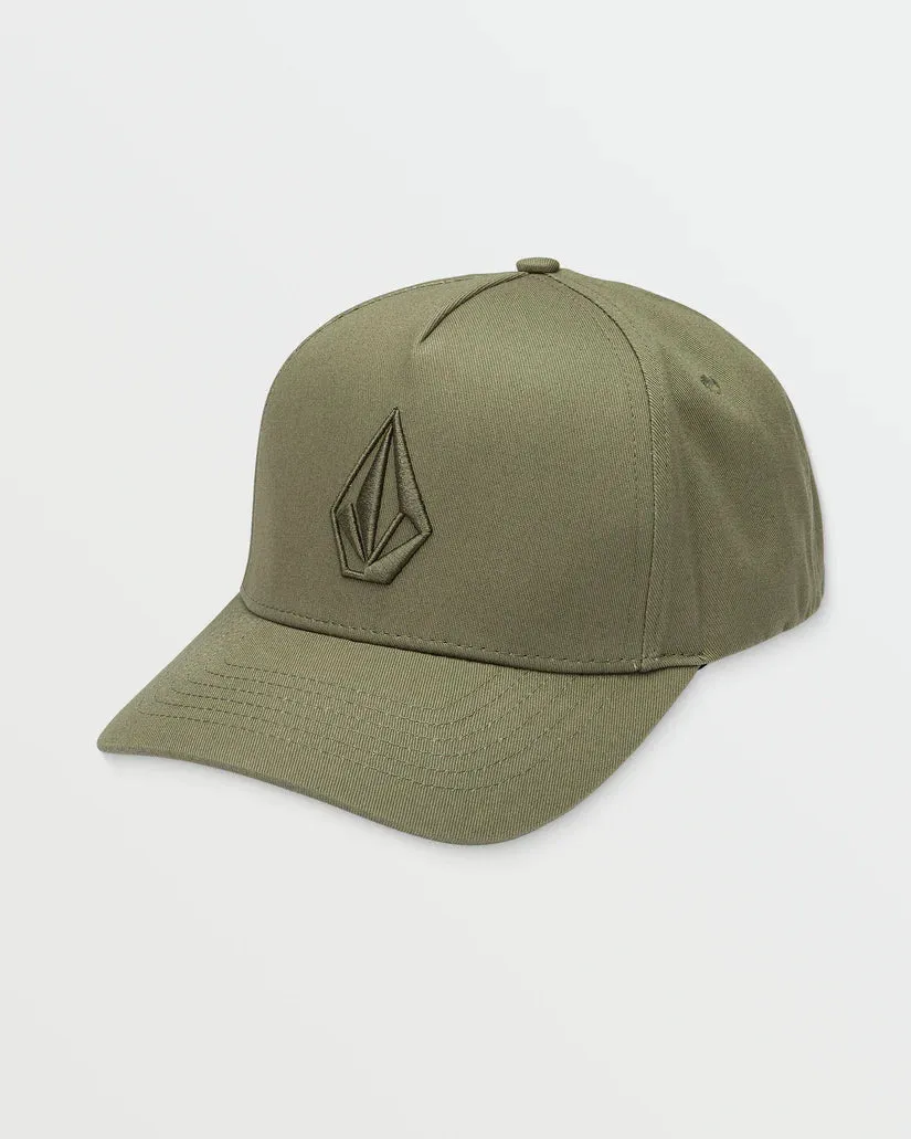 VOLCOM EMBOSSED STONE ADJ HAT LIGHT OLIVE