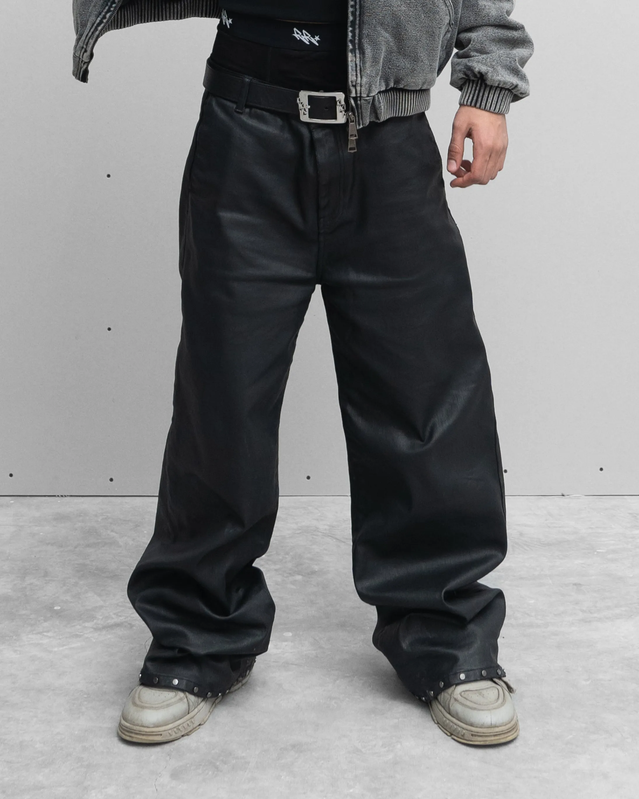 WAX DENIM PANTS