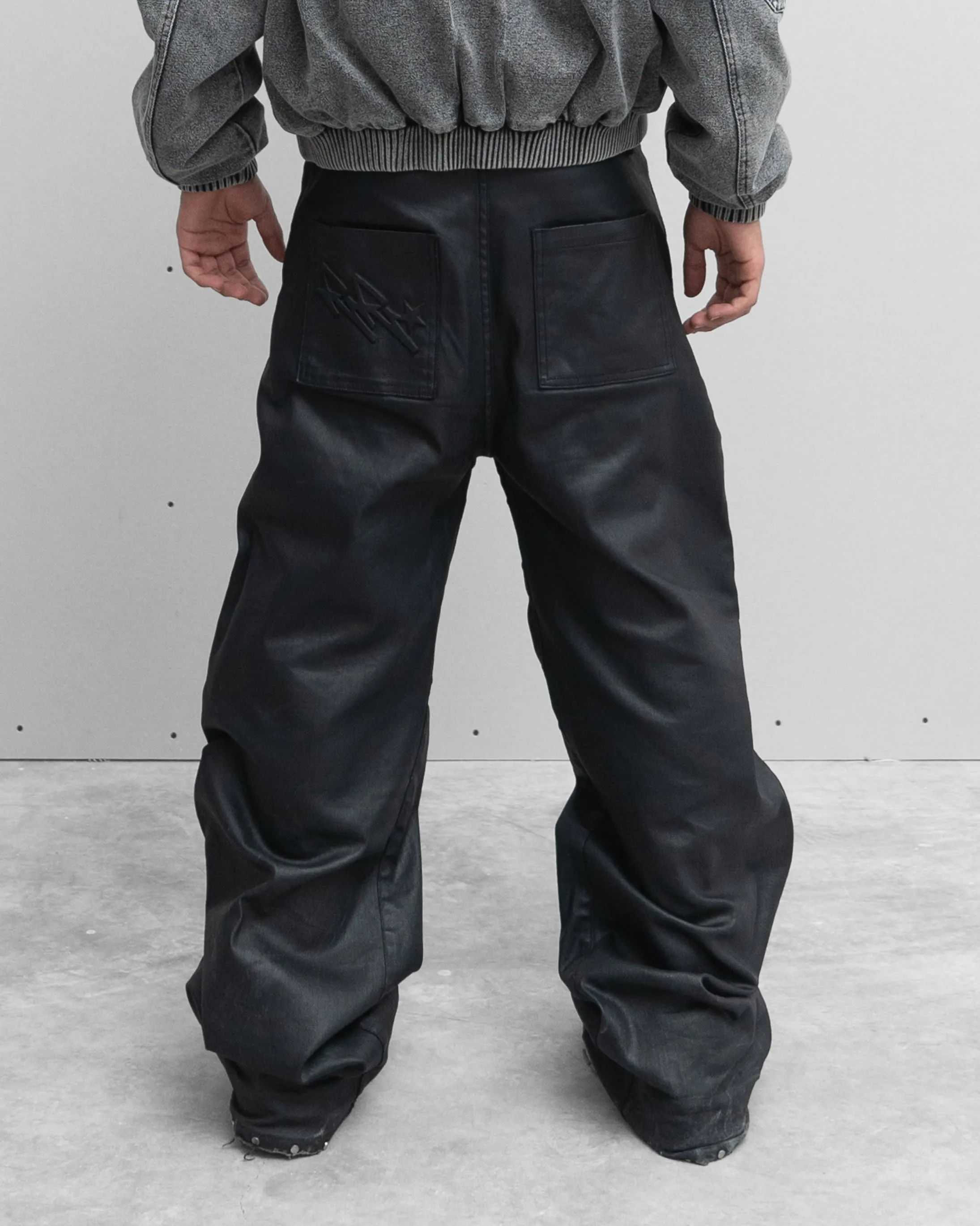 WAX DENIM PANTS