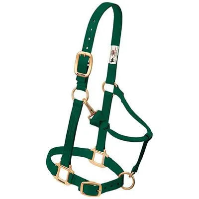 Weaver Leather Original Adjustable Chin and Throat Snap Halter, 1" Large Horse or 2-Year-Old Draft