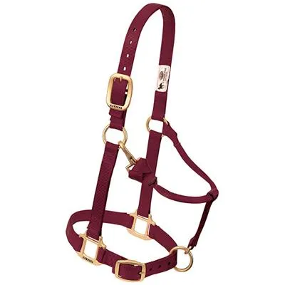 Weaver Leather Original Adjustable Chin and Throat Snap Halter, 1" Large Horse or 2-Year-Old Draft