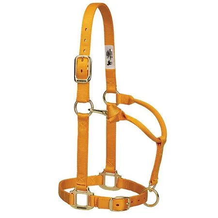 Weaver Leather Original Adjustable Chin and Throat Snap Halter, 1" Large Horse or 2-Year-Old Draft