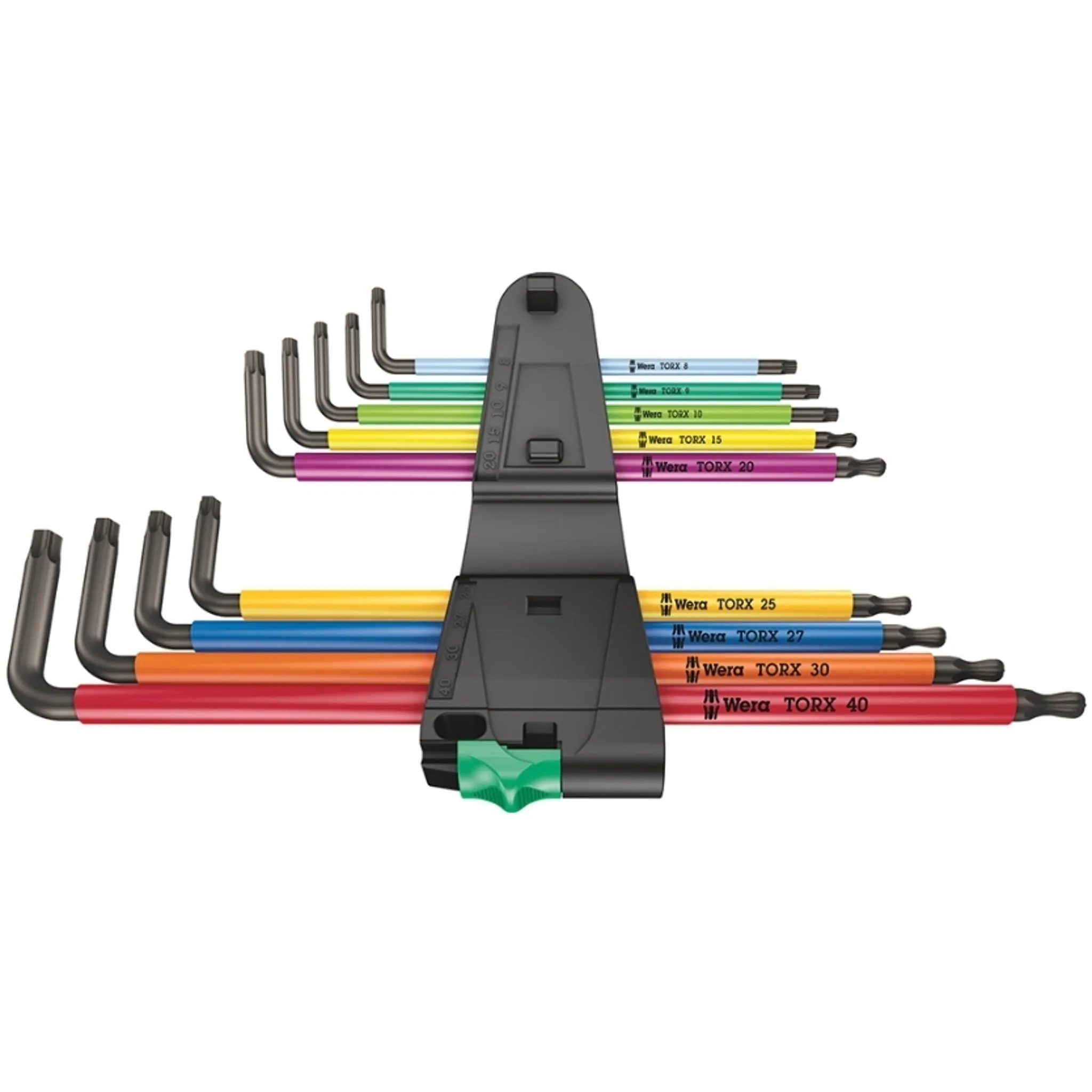 Wera L-Key Set Long For Torx Screws Multicolour 9 Pieces