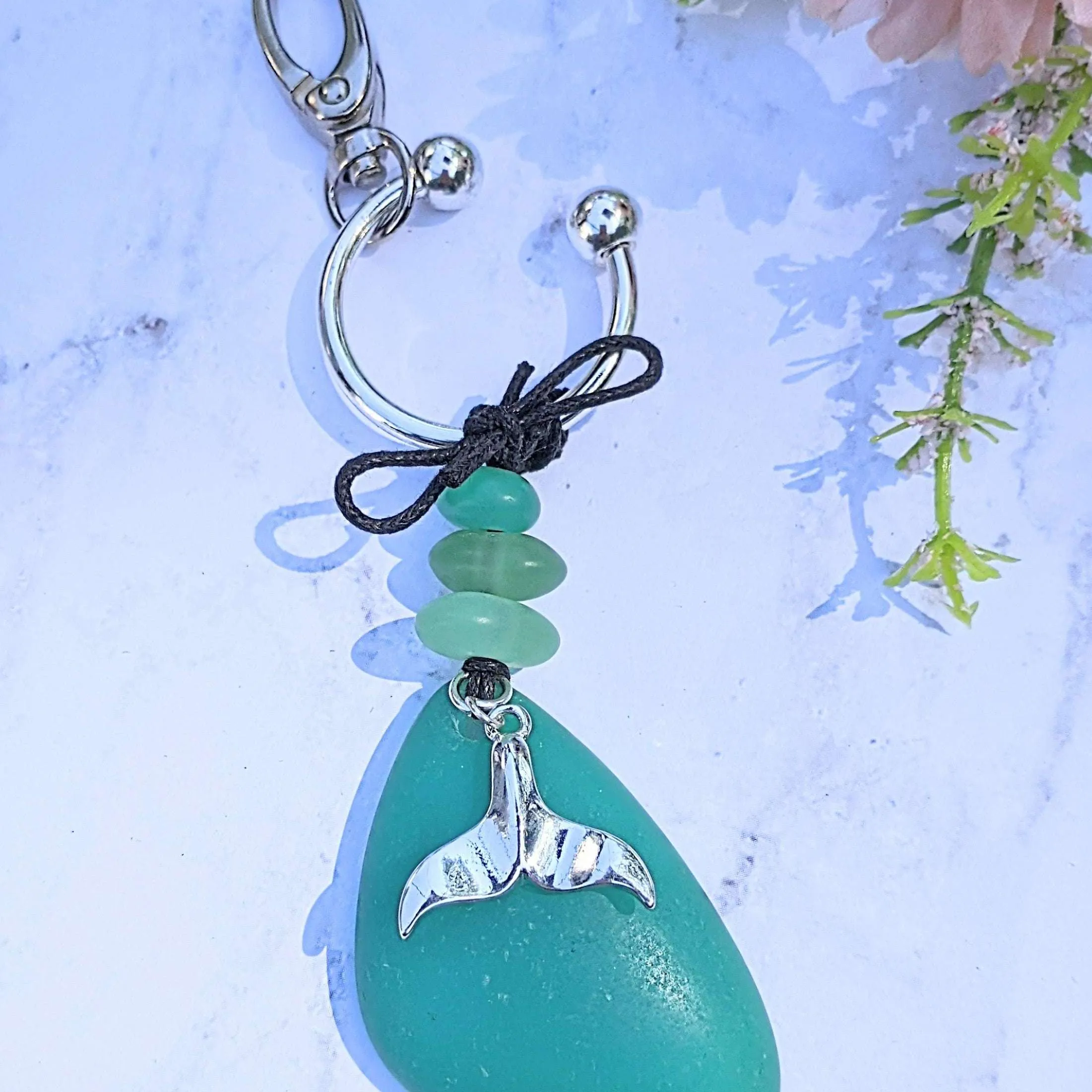 Whale/Dolphin Tail Keychain/Purse Clip