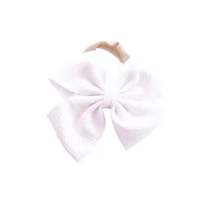 White Pinwheel Headband