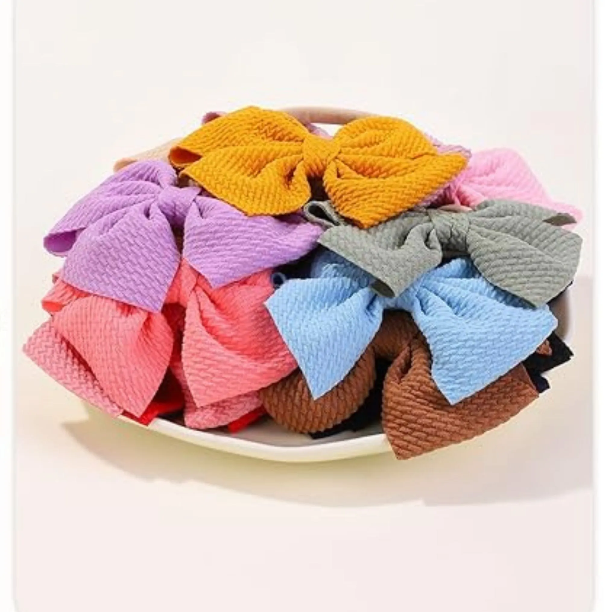 White Pinwheel Headband
