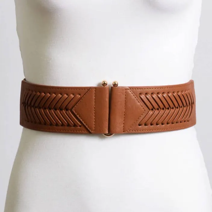 Willa Western Fishtail Braid Cinch Belt