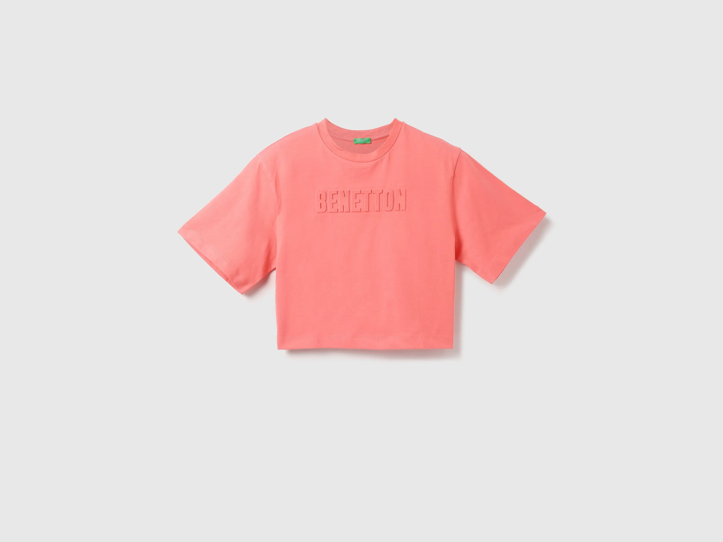 Women Embossed Round Neck T-shirt
