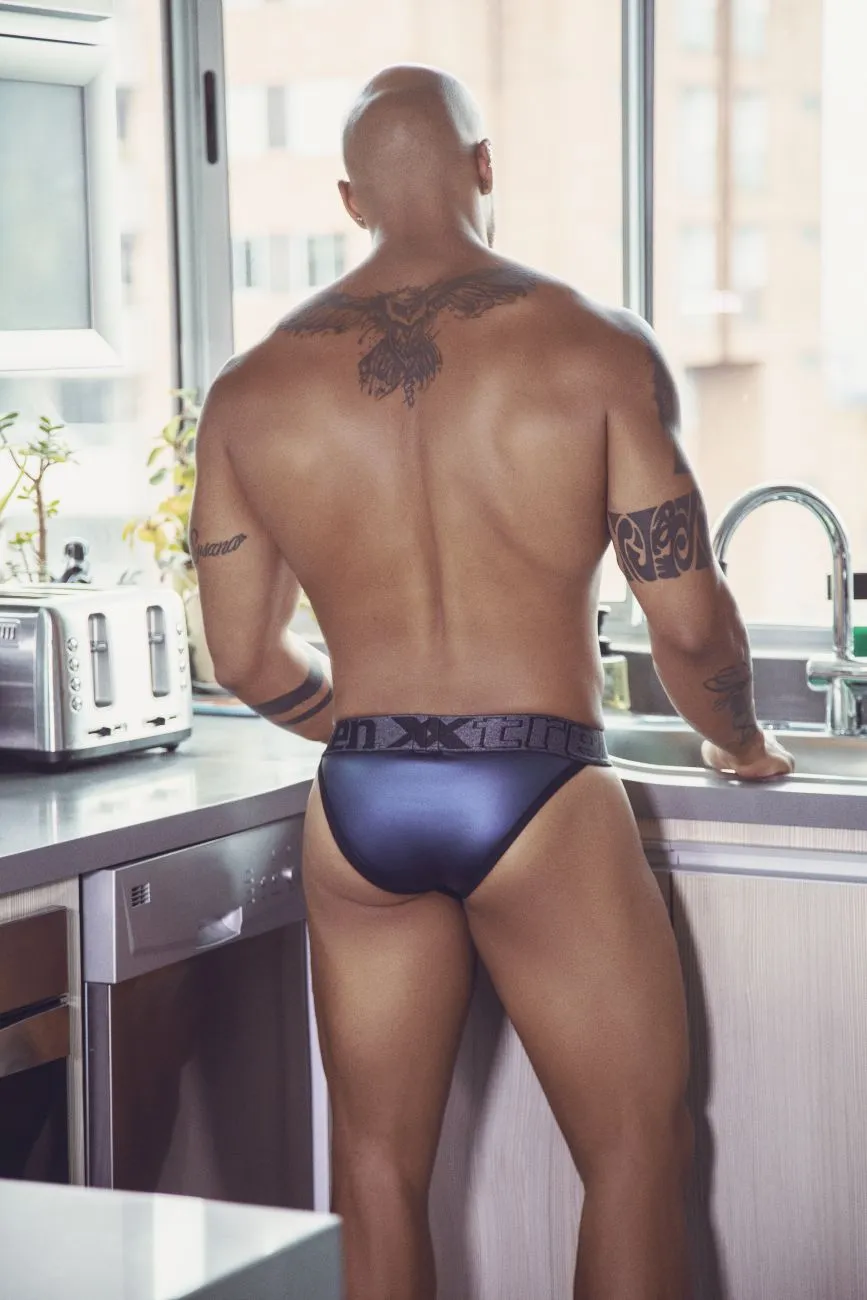 Xtremen 91109 Faux Leather Bikini Navy