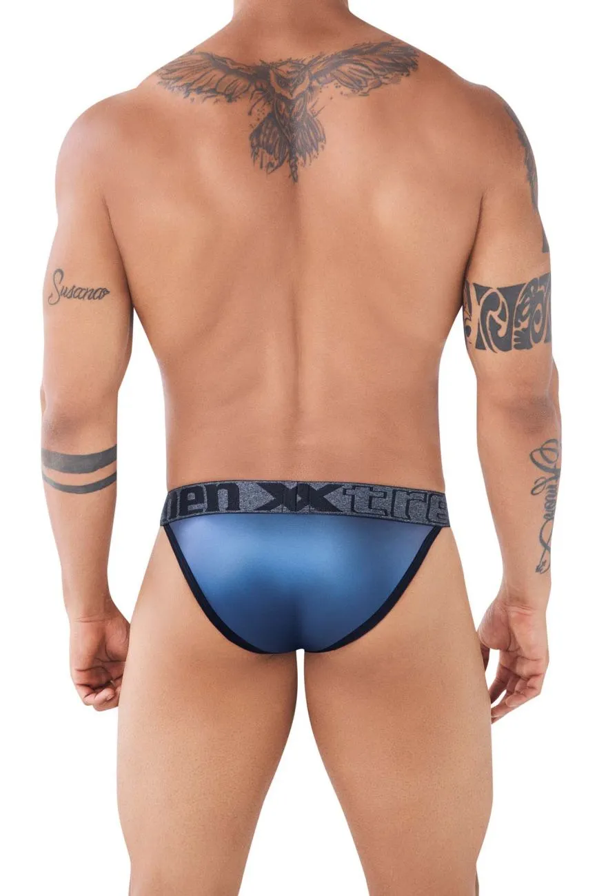 Xtremen 91109 Faux Leather Bikini Navy