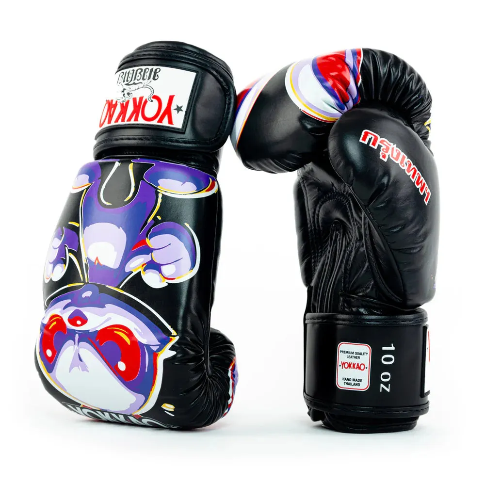 Yokkao Boxing Gloves - Angry Rabbit Black