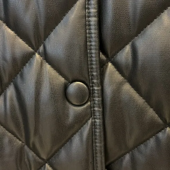 Zara faux leather long jacket
