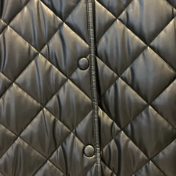 Zara faux leather long jacket