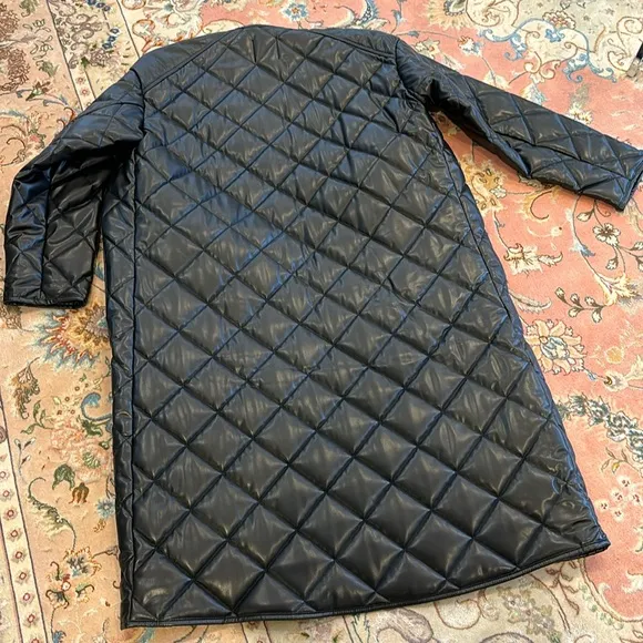 Zara faux leather long jacket