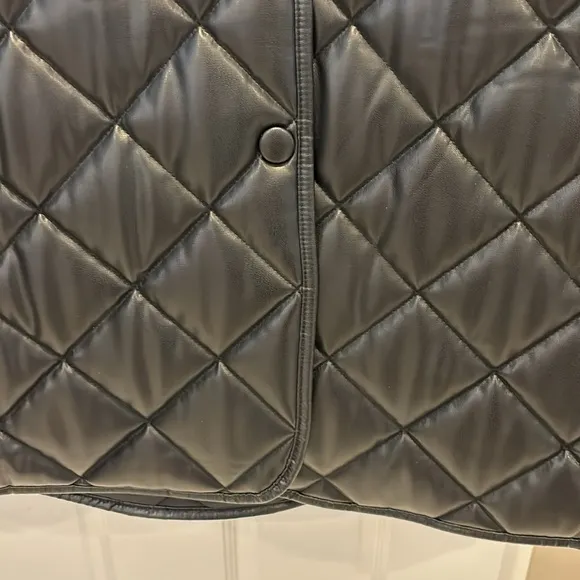 Zara faux leather long jacket